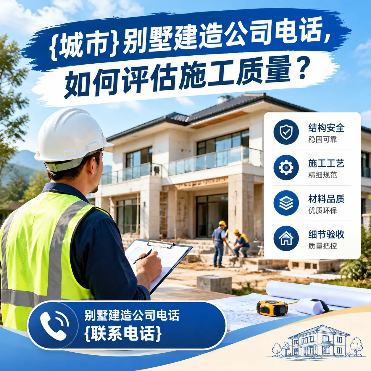 碧江别墅建造公司电话，如何评估施工质量？